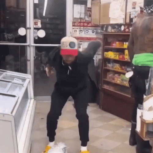 Backflip By The Store  GIF