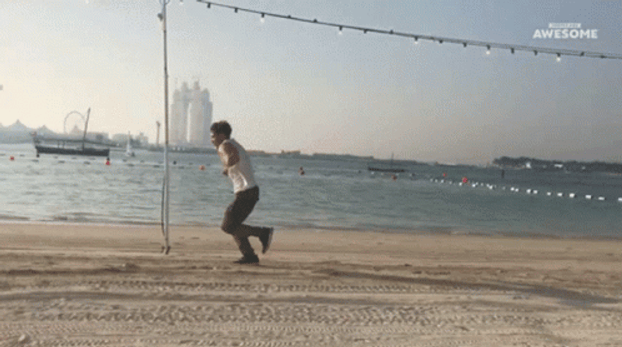 Backflip Loop By The Road GIF