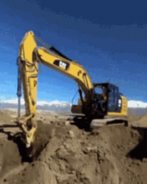 Backhoe Digging GIF