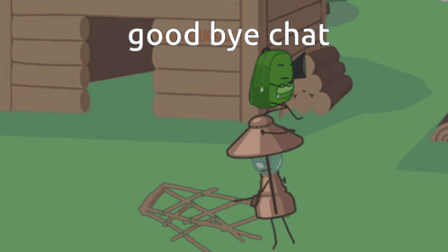Backpack at Log Cabin with Good Bye Chat