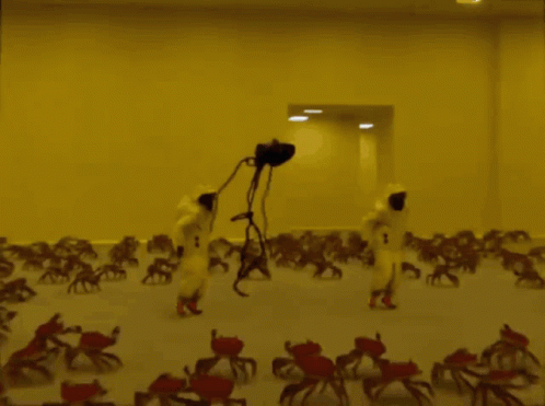 Backrooms Crab Rave Dancing GIF