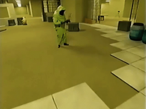 Backrooms Hazmat Suit Gameplay GIF