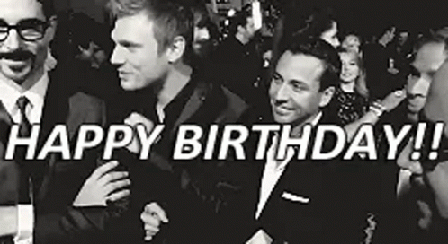 Backstreet Boys Happy Birthday Office Greeting GIF