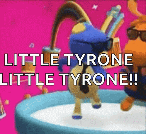 Backyardigans Little Tyrone Dancing With Friend GIF