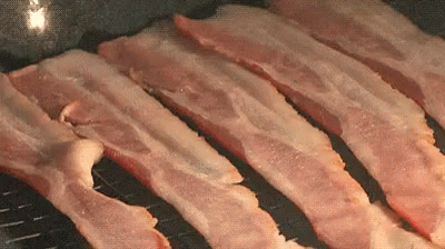 Shrinking Bacon On Oven GIF
