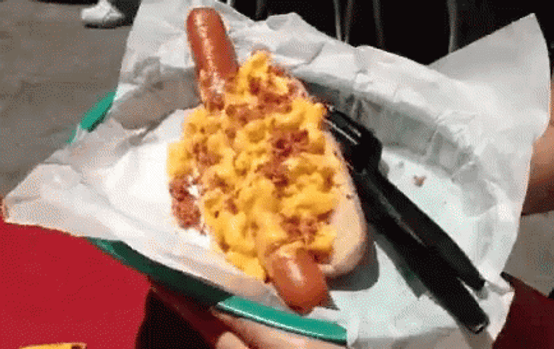 Bacon And Cheese Hot Dog GIF