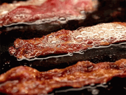 Bacon Cooking In A Pan GIF