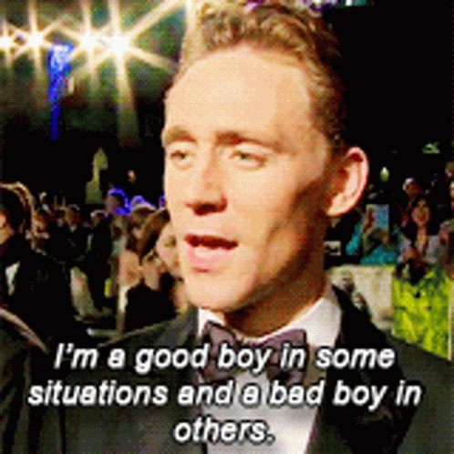 Bad Boy Tom Hiddleston GIF