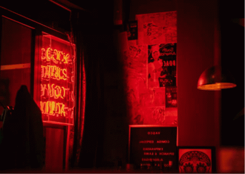 Bad Habits Neon Red Aesthetic GIF