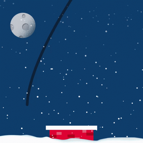 Bad Santa Hanging On The Chimney GIF