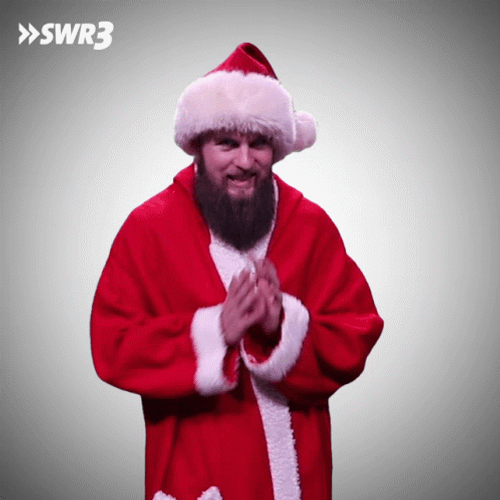 Bad Santa Being Excited GIF