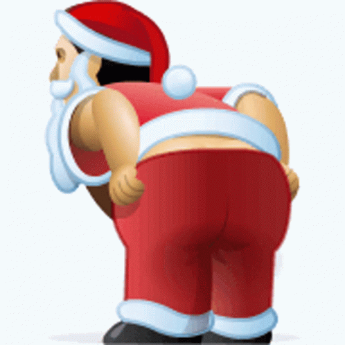 Bad Santa Butt Out GIF
