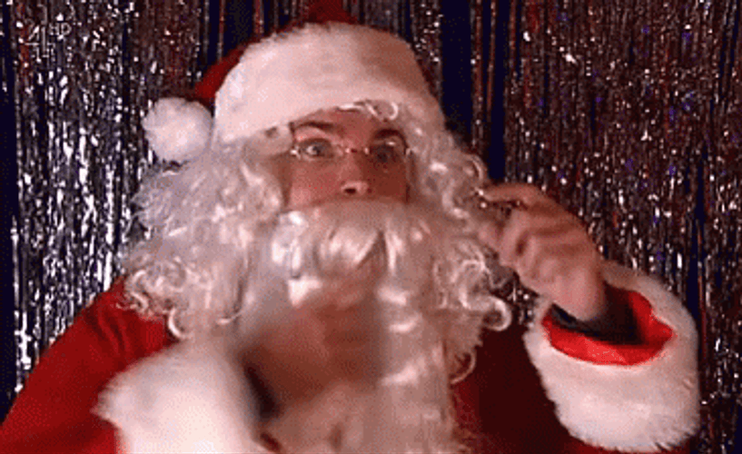 Bad Santa Eyeglass Off GIF