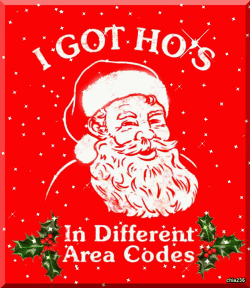 Bad Santa Glittery GIF