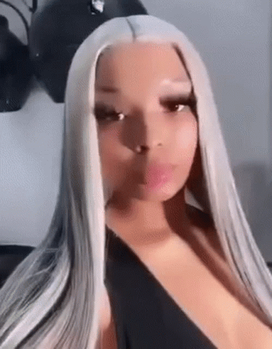 Baddie Blonde Hair Light Skin GIF