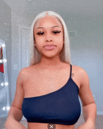 Baddie Girl Blonde GIF