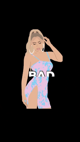 Baddie Girl Blonde Sticker GIF
