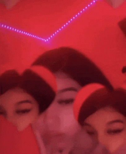 Baddie Girl Heart Selfie GIF