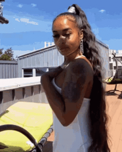 Baddie Girl Long Hair GIF