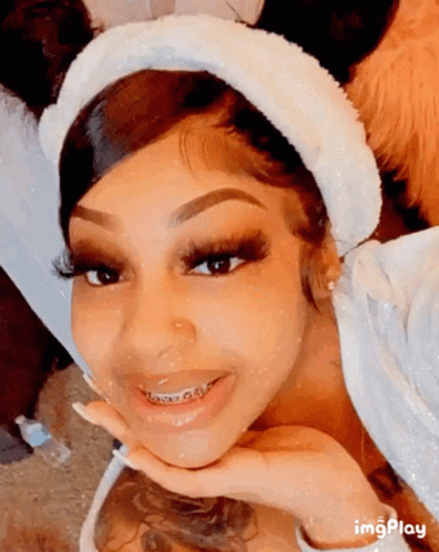 Baddie Girl Pout Selfie GIF