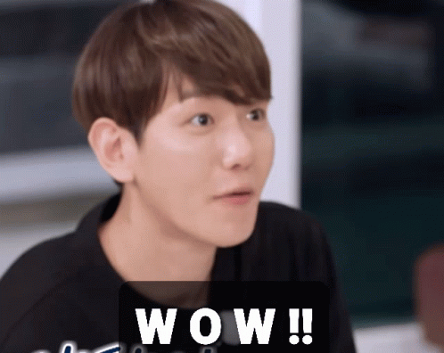 Baekhyun Cute Surprise Face Meme GIF