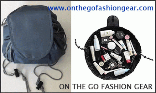 Bag And Cosmetics Bag With On The Go Fashion Gear GIF