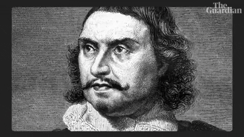 Bah Humbug Black And White Medieval Poster GIF