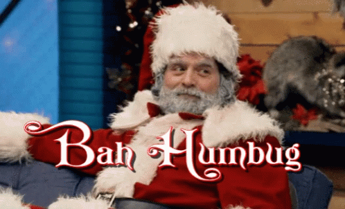 Bah Humbug Drunk Santa Claus GIF