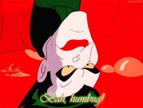 Bah Humbug Upside Down Joker Animation GIF