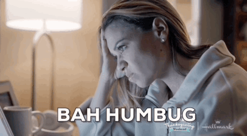 Bah Humbug Duckface Irritated Lady GIF