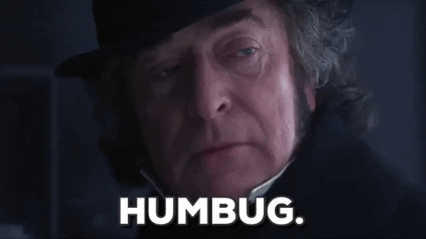 Bah Humbug Ebenezer Scrooge David Caine GIF