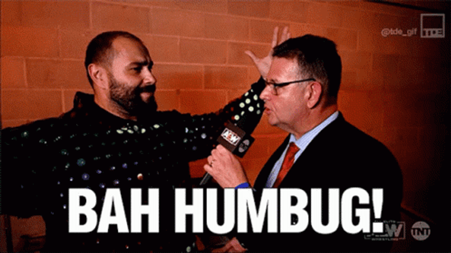 Bah Humbug Interview Annoyed Screaming GIF