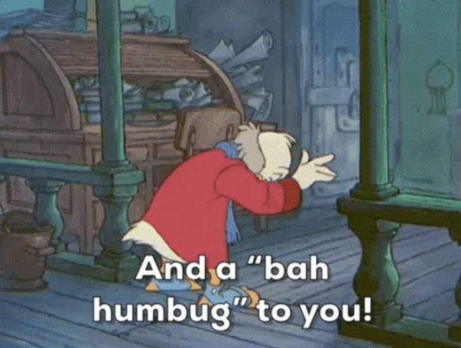 Bah Humbug Mad Scrroge McDuck Disney GIF