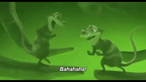Bahahaha Crash And Eddie Laughing Gas Ice Age GIF