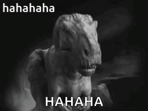 Bahahaha Funny Dinosaur Laughing GIF