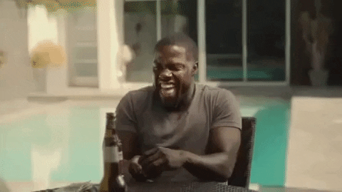 Bahahaha Kevin Hart Crackling Up GIF