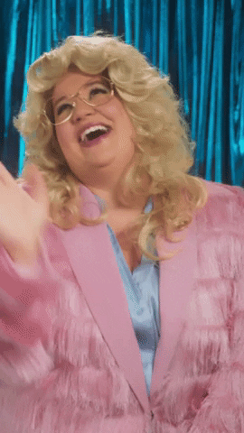 Bahahaha Lady Busting Gut Laugh GIF