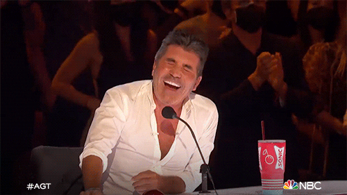 Bahahaha Simon Cowell Bursting In Laughter GIF