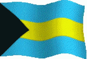Bahamas Flag Pixel Art Animation GIF