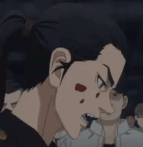 Baji Tokyo Revengers Red Smear On Face GIF