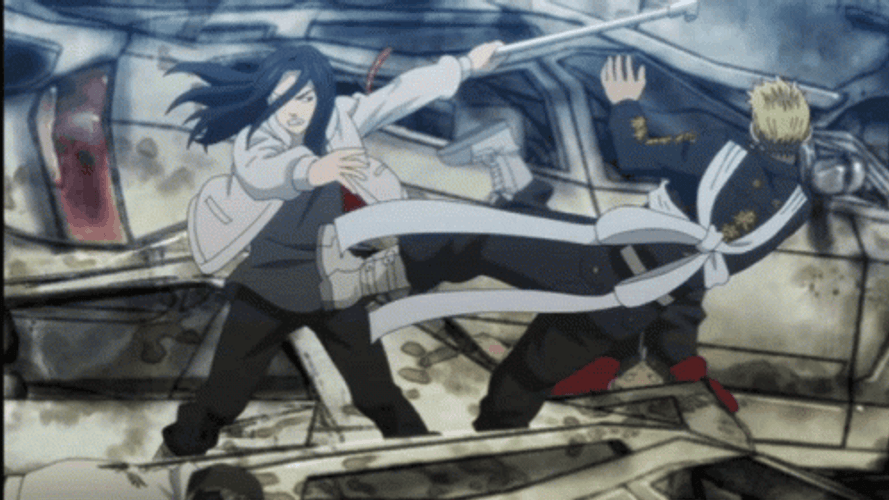 Baji Tokyo Revengers Fighting Hanma GIF