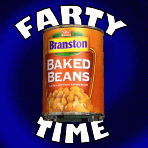 Baked Beans Farty Time Animated GIF