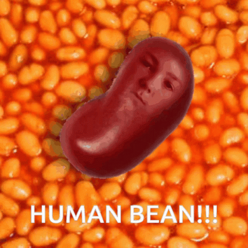 Baked Beans With Human Bean Image