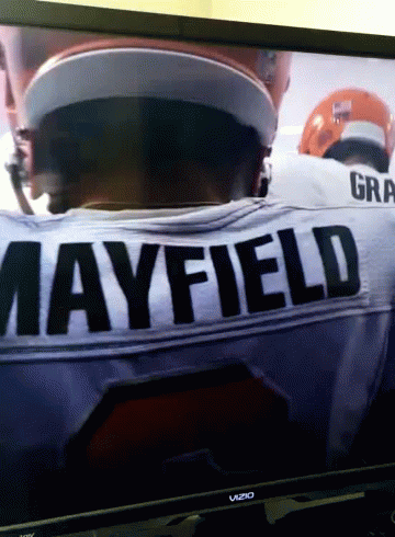 Baker Mayfield Cleveland Football Jersey GIF