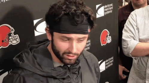 Baker Mayfield Cleveland Football Interview GIF