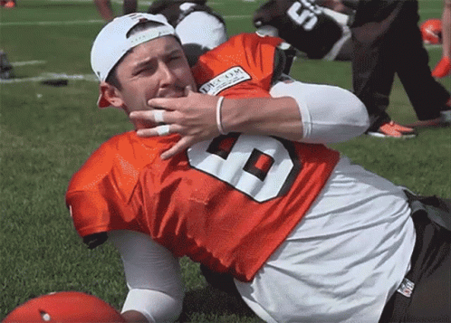 Baker Mayfield Cleveland Football Mustache GIF