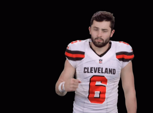 Baker Mayfield Cleveland Football Muscle Flex GIF