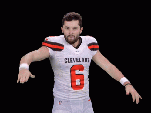 Baker Mayfield Cleveland Football Hand Gesture GIF