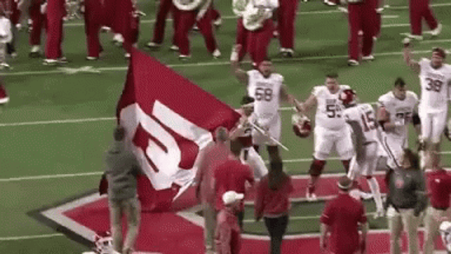 Baker Mayfield Cleveland Football Flag Wave GIF