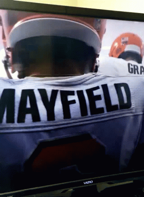Baker Mayfield Cleveland Football Jersey GIF